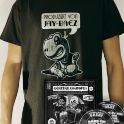 T-Shirt „Prod. by Jay Baez“ (Army / Grün) + Gesunder Eskapismus (2xCD)